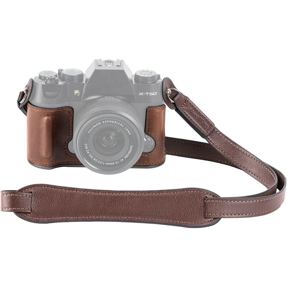 SmallRig 4710 Fujifilm X-T50 Half Leather Case Kit Shoulder Strap Brown